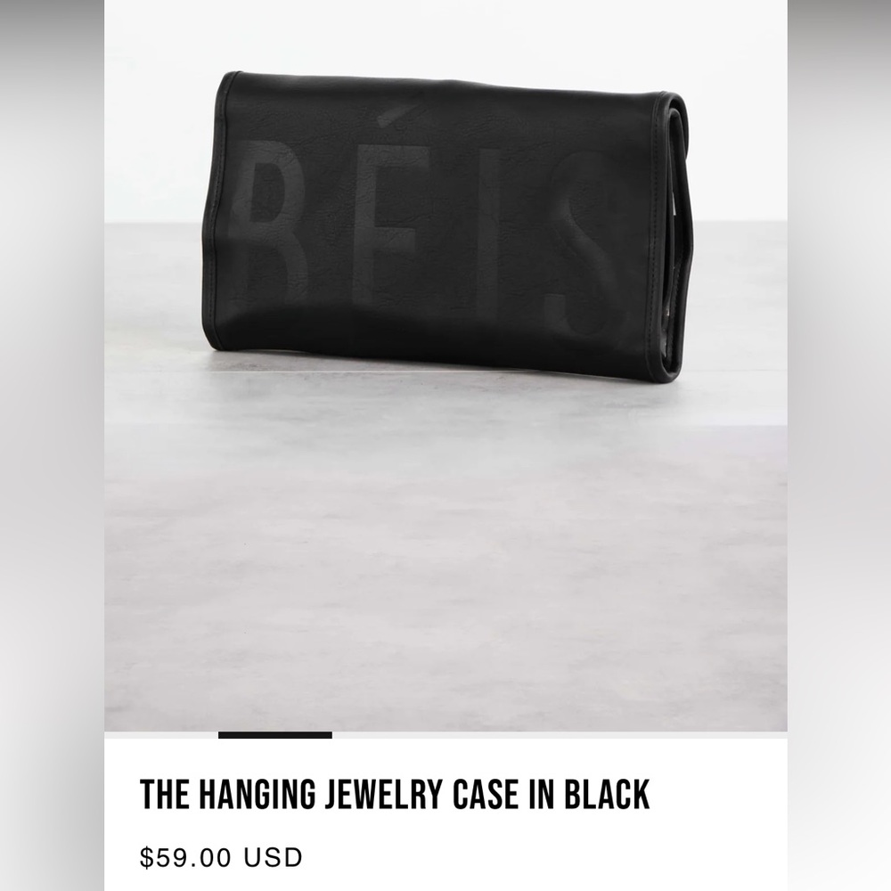 BEIS Black Cosmetic Bag